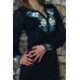 Embroidered dress "Cornflower Dreams 4" navy